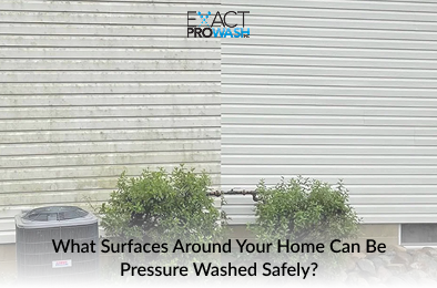 Pressure washing surfaces