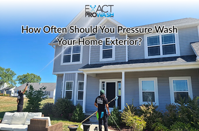 Pressure washing frequency