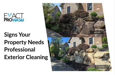 Exterior cleaning signs